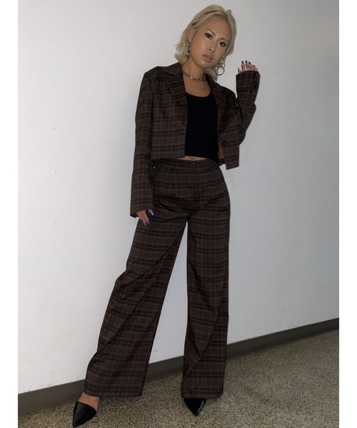 EGOIST(エゴイスト)の「ダークカラーシングルジャケット(その他アウター・レディース・ブラック/ダークグレー/マルチ・FREE)」の6枚目の写真