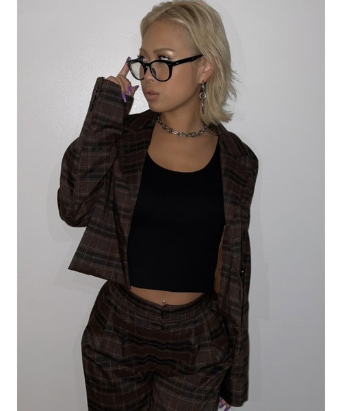 EGOIST(エゴイスト)の「ダークカラーシングルジャケット(その他アウター・レディース・ブラック/ダークグレー/マルチ・FREE)」の17枚目の写真