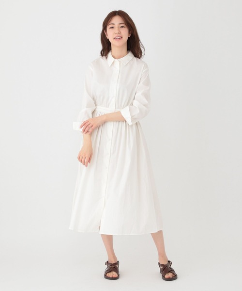 Love,Bonito（ラブボニート）の「オデル シャツドレス（ワンピース・レディース・ホワイト/ブラック・MEDIUM/SMALL/LARGE/X-SMALL）」の5枚目の写真