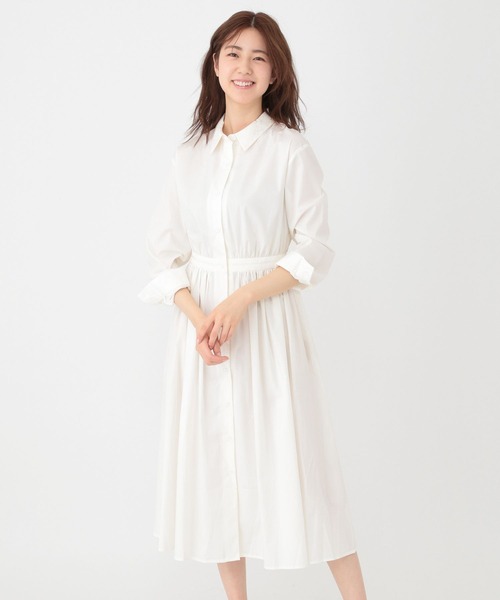 Love,Bonito（ラブボニート）の「オデル シャツドレス（ワンピース・レディース・ホワイト/ブラック・MEDIUM/SMALL/LARGE/X-SMALL）」の7枚目の写真