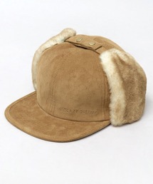 Basiquenti（ベーシックエンティ）の「細畝コーデュロイ フェイクファー 平ツバ フライトキャップ（キャップ）」