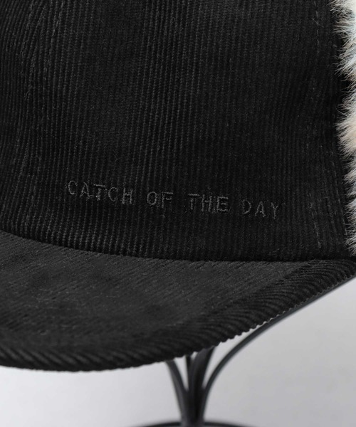 Basiquenti(ベーシックエンティ)の「細畝コーデュロイ フェイクファー 平ツバ フライトキャップ(キャップ・メンズ・ベージュ/ブラック/グリーン/マスタード・FREE)」の22枚目の写真
