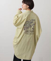 DOUBLE NAME | ROLLER DOME BACK 刺しゅうシャツワンピース(シャツワンピース)
