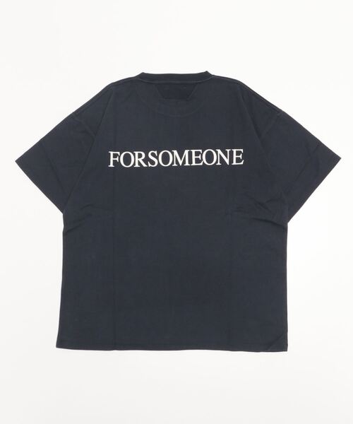 フォーサムワン　レーヨン半袖シャツ　ブルー　ロゴ フォーサムワン レーヨン半袖シャツ ブルー ロゴ （楽天市場