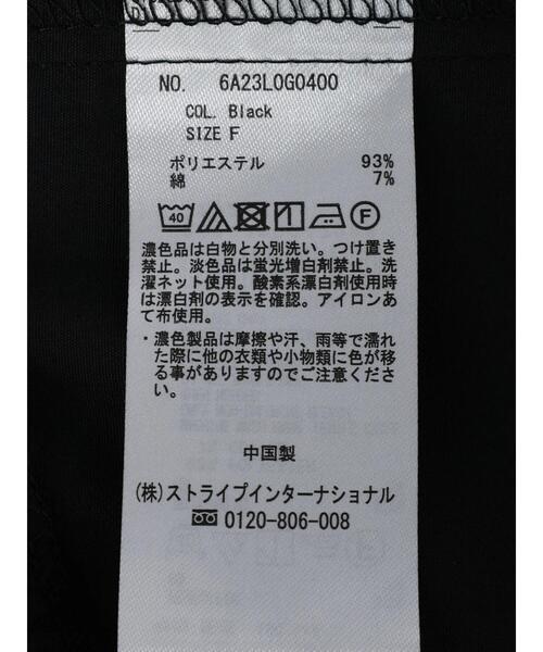 Green　Parks（グリーンパークス）の「前リボン切替ギャザーチュニック（シャツ/ブラウス・レディース・ブラック/オフホワイト・FREE）」の22枚目の写真