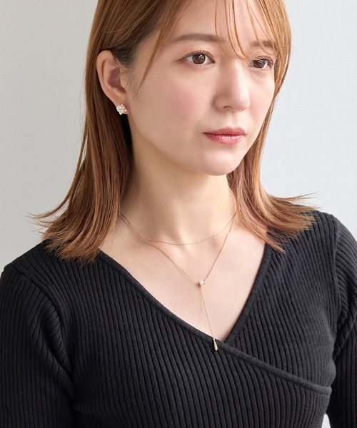 Phoebe（フィービィー）の「クラスレイヤードパールネックレス（ネックレス・レディース・ピンクゴールド/イエローゴールド・FREE）」の8枚目の写真