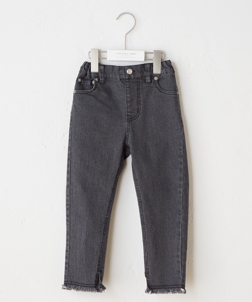 CIAOPANIC TYPY（チャオパニックティピー）の「【KIDS】裾スリットデニムフリンジレギパン（デニムパンツ・キッズ・ネイビー/ブラック・M/L/S/XXL/XL）」の13枚目の写真