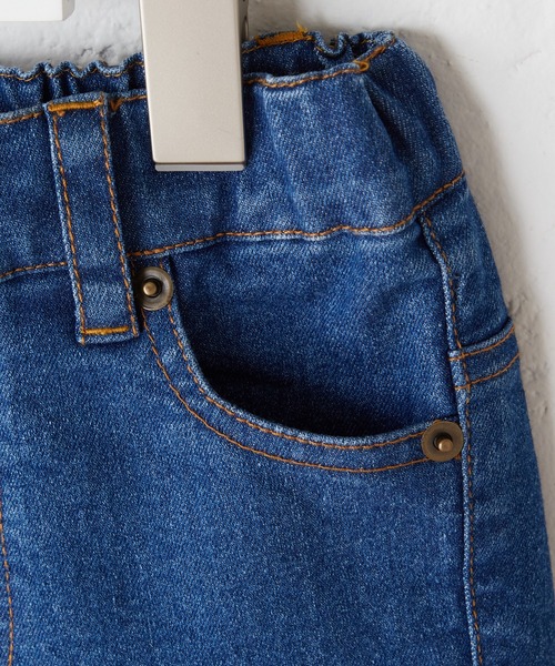 CIAOPANIC TYPY（チャオパニックティピー）の「【KIDS】裾スリットデニムフリンジレギパン（デニムパンツ・キッズ・ネイビー/ブラック・M/L/S/XXL/XL）」の10枚目の写真