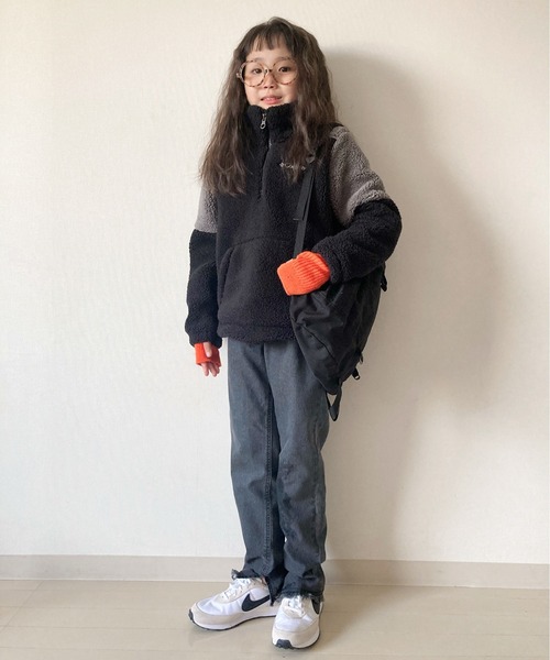 CIAOPANIC TYPY（チャオパニックティピー）の「【KIDS】裾スリットデニムフリンジレギパン（デニムパンツ・キッズ・ネイビー/ブラック・M/L/S/XXL/XL）」の20枚目の写真