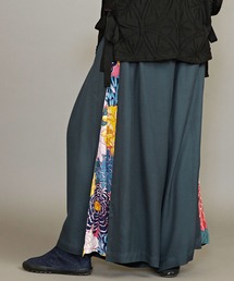 【カヤ】花ざかり八掛ワイドパンツ