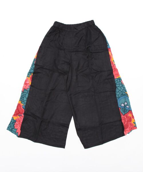 カヤ（カヤ）の「【カヤ】花ざかり八掛ワイドパンツ（その他パンツ・レディース・ブラック/グリーン/ダークネイビー/ライトパープル/ネイビー・FREE）」の6枚目の写真