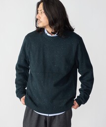 *SHIPS: カラー ネップ クルーネック ニット