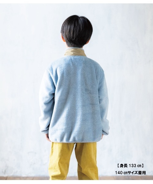 RUGGEDWORKS(ラゲッドワークス)の「《Coleman》 retro fleece anorak(その他アウター・キッズ・サックスブルー/ベージュ・130/140/110/120/150)」の7枚目の写真