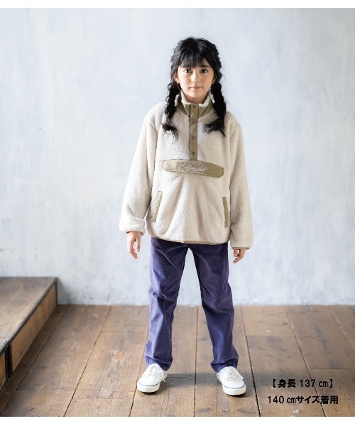 RUGGEDWORKS(ラゲッドワークス)の「《Coleman》 retro fleece anorak(その他アウター・キッズ・サックスブルー/ベージュ・130/140/110/120/150)」の5枚目の写真
