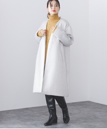 BEAMS HEART | BEAMS HEART / V開き ノーカラーコート(ノーカラーコート)