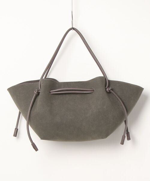 Te chichi（テチチ）の「ポーチ付キンチャクトートバッグ（ハンドバッグ・レディース・チャコール/オレンジ・ﾌﾘ-）」の2枚目の写真