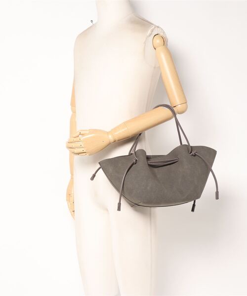 Te chichi（テチチ）の「ポーチ付キンチャクトートバッグ（ハンドバッグ・レディース・チャコール/オレンジ・ﾌﾘ-）」の10枚目の写真