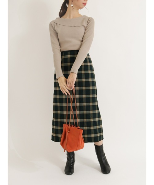 Te chichi（テチチ）の「ポーチ付キンチャクトートバッグ（ハンドバッグ・レディース・チャコール/オレンジ・ﾌﾘ-）」の9枚目の写真