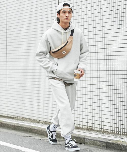 coen（コーエン）の「ヘビーウェイト裏起毛パーカー(セットアップ可能)（パーカー・メンズ・ダークグリーン/グレー・S/M/L/XL）」の11枚目の写真