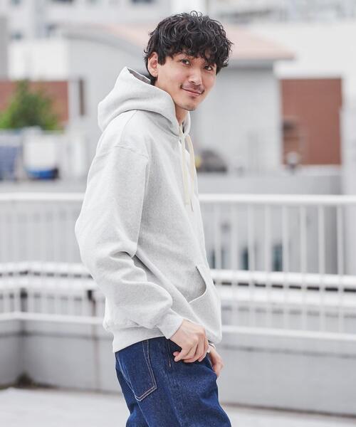 coen（コーエン）の「ヘビーウェイト裏起毛パーカー(セットアップ可能)（パーカー・メンズ・ダークグリーン/グレー・S/M/L/XL）」の13枚目の写真