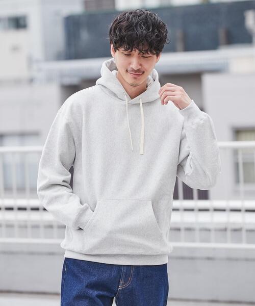 coen（コーエン）の「ヘビーウェイト裏起毛パーカー(セットアップ可能)（パーカー・メンズ・ダークグリーン/グレー・S/M/L/XL）」の14枚目の写真