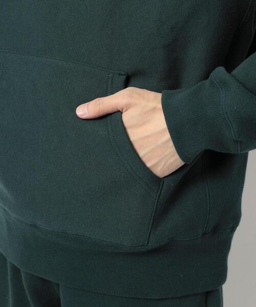 coen（コーエン）の「ヘビーウェイト裏起毛パーカー(セットアップ可能)（パーカー・メンズ・ダークグリーン/グレー・S/M/L/XL）」の7枚目の写真