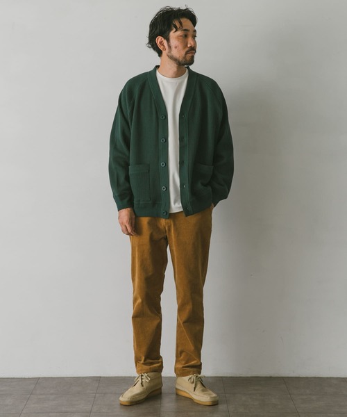 URBAN RESEARCH DOORS(アーバンリサーチドアーズ)の「『UR TECH』ワッフルVネックカーディガン(カーディガン/ボレロ・メンズ・ベージュ系その他/グリーン/ネイビー/ブラック・X-LARGE/MEDIUM/LARGE)」の12枚目の写真