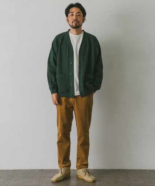 URBAN RESEARCH DOORS(アーバンリサーチドアーズ)の「『UR TECH』ワッフルVネックカーディガン(カーディガン/ボレロ・メンズ・ベージュ系その他/グリーン/ネイビー/ブラック・X-LARGE/MEDIUM/LARGE)」の18枚目の写真