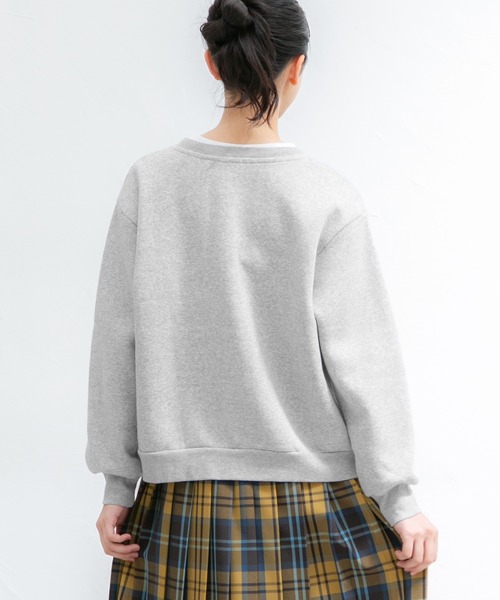 Honeys(ハニーズ)の「ドット釦クルーカーデ(カーディガン/ボレロ・レディース・アイボリー/ブルー/ピンク/ライム/イエロー/ブラック/スミクロ/オートミール/杢グレー・LL/L/M)」の16枚目の写真