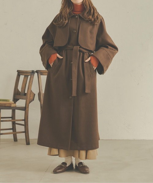 Ambre Neige（アンブルネージュ）の「ステンカラーコート／【WEB/EC限定商品】（ステンカラーコート・レディース・モカ/ダークブラウン/アイボリー・FREE）」の22枚目の写真