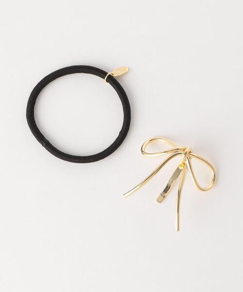 green label relaxing（グリーンレーベルリラクシング）の「メタルワイヤー リボン ヘアカフ（その他ヘアアクセサリー・レディース・ゴールド/シルバー・FREE）」の6枚目の写真