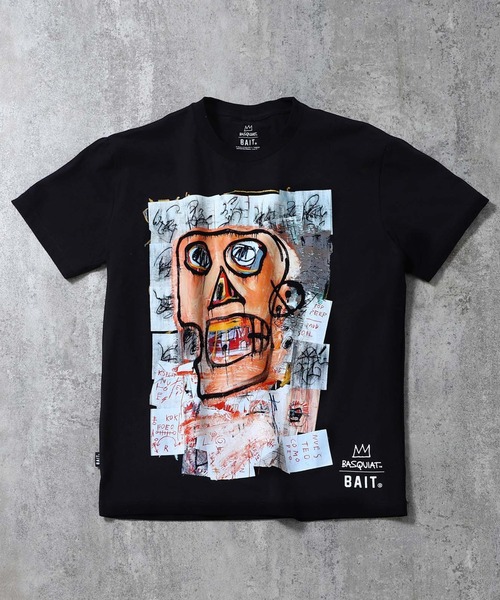 BAIT(ベイト)の「BAIT × BASQUIAT HEAD TEE 226-BSQ-TEE-005(Tシャツ/カットソー・メンズ・ブラック・MEDIUM/X-LARGE/LARGE)」の1枚目の写真