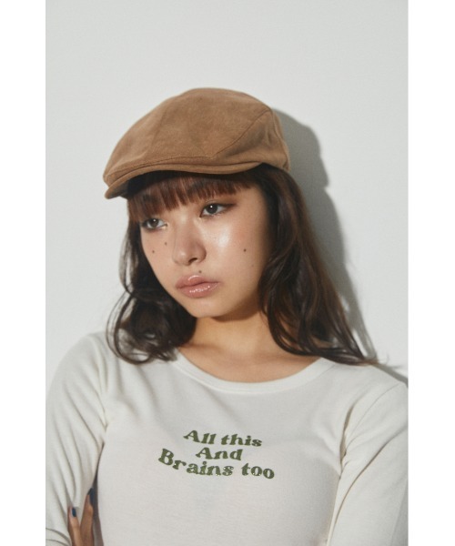 ラグアジェム ハンチングキャップ LAGUA GEM（ラグアジェム）の「F/SUEDE HUNTING CAP ハンチング