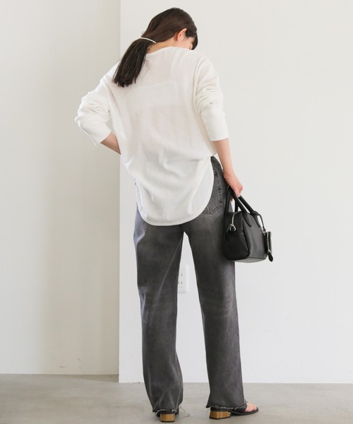 select MOCA(セレクトモカ)の「ハイウエストカットオフデニムパンツ(デニムパンツ・レディース・カーキ/ブラック/ライトブルー・SMALL/MEDIUM)」の21枚目の写真