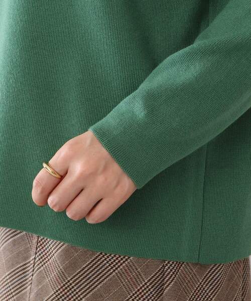 DRESKIP（ドレスキップ）の「◆ショルダーフリルニットプルオーバー（ニット/セーター・レディース・グリーン/サンドベージュ/ピンク系/ブラック・02/03）」の11枚目の写真