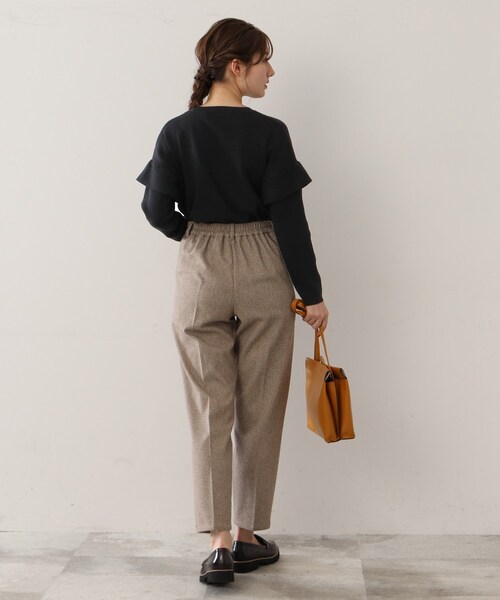 DRESKIP（ドレスキップ）の「◆ショルダーフリルニットプルオーバー（ニット/セーター・レディース・グリーン/サンドベージュ/ピンク系/ブラック・02/03）」の19枚目の写真