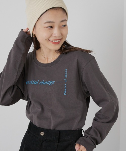 CIAOPANIC TYPY(チャオパニックティピー)の「USAコットンアソートプリントTEE(Tシャツ/カットソー・レディース・ホワイト/グリーン/チャコールグレー・ONE SIZE)」の3枚目の写真