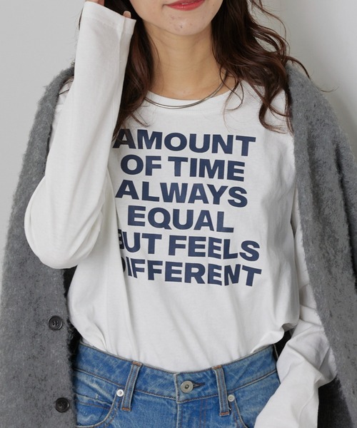 CIAOPANIC TYPY(チャオパニックティピー)の「USAコットンアソートプリントTEE(Tシャツ/カットソー・レディース・ホワイト/グリーン/チャコールグレー・ONE SIZE)」の4枚目の写真