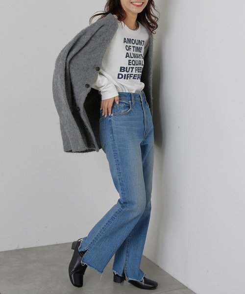 CIAOPANIC TYPY(チャオパニックティピー)の「USAコットンアソートプリントTEE(Tシャツ/カットソー・レディース・ホワイト/グリーン/チャコールグレー・ONE SIZE)」の12枚目の写真