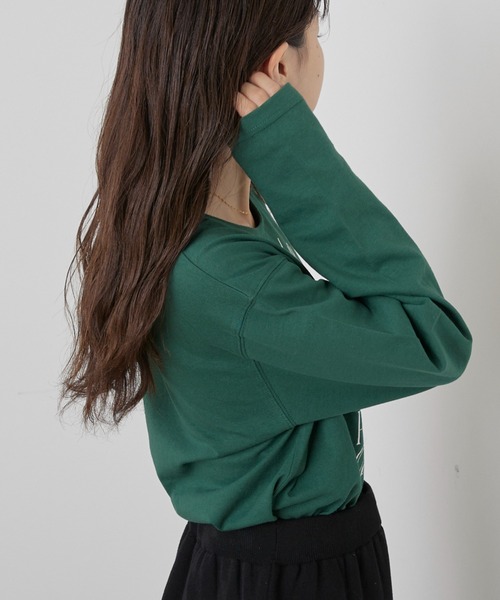 CIAOPANIC TYPY(チャオパニックティピー)の「USAコットンアソートプリントTEE(Tシャツ/カットソー・レディース・ホワイト/グリーン/チャコールグレー・ONE SIZE)」の10枚目の写真