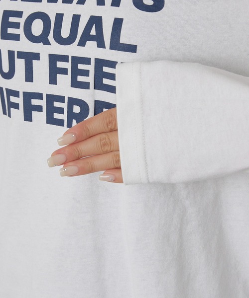 CIAOPANIC TYPY(チャオパニックティピー)の「USAコットンアソートプリントTEE(Tシャツ/カットソー・レディース・ホワイト/グリーン/チャコールグレー・ONE SIZE)」の11枚目の写真