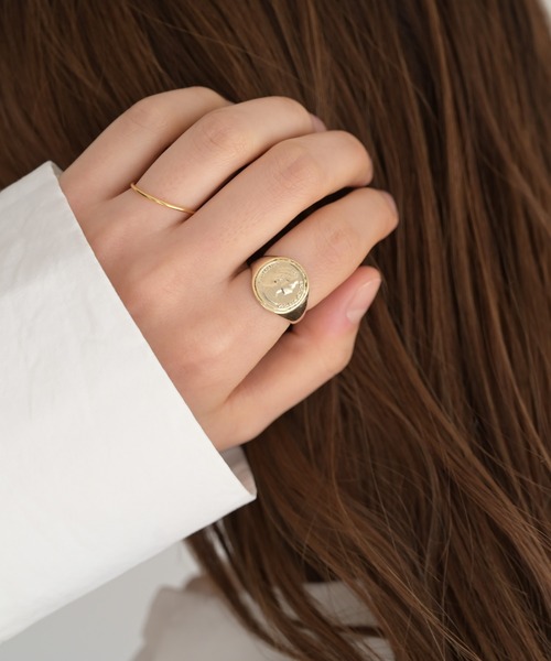 PT（ピーティ）の「Pt(ピーティー) コインリング（リング・レディース・ゴールド・13）」の2枚目の写真