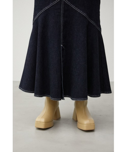 AZUL by moussy(アズールバイマウジー)の「THICK HEEL BOOTS/シックヒールブーツ(ブーツ・レディース・ブラック/ライトベージュ・SMALL/MEDIUM/LARGE)」の15枚目の写真