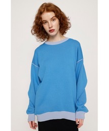 W FACE C/N KNIT ダブルフェイス クルーネック ニット リバーシブル 2WAY セットアップ可能