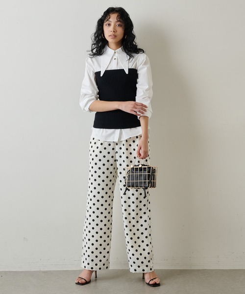 Whim Gazette（ウィムガゼット）の「ドットパンツ（その他パンツ・レディース・ブラック/オフホワイト・FREE）」の21枚目の写真
