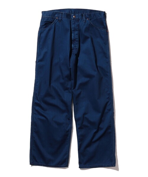 BEAMS PLUS（ビームスプラス）の「BEAMS PLUS / スーピマコットン ヘリンボーン ペインター パンツ（その他パンツ・メンズ・ブルー/カーキ/オリーブ/インディゴブルー・SMALL/MEDIUM/X-LARGE/LARGE）」の3枚目の写真