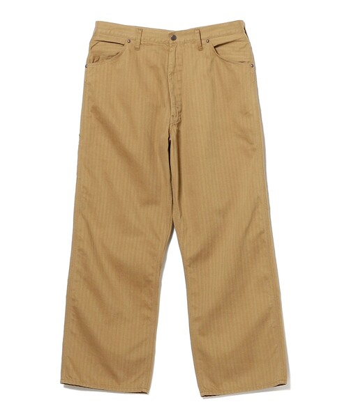 BEAMS PLUS（ビームスプラス）の「BEAMS PLUS / スーピマコットン ヘリンボーン ペインター パンツ（その他パンツ・メンズ・ブルー/カーキ/オリーブ/インディゴブルー・SMALL/MEDIUM/X-LARGE/LARGE）」の15枚目の写真