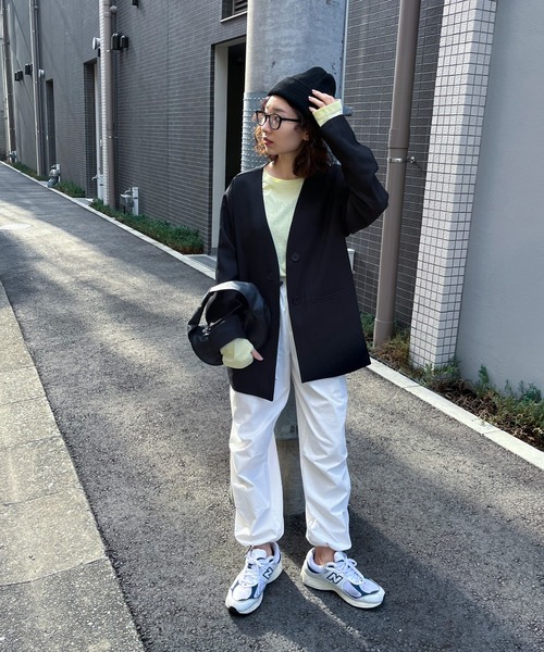 QUILP クイルプ モールスキン ノーカラー ジャケット クイルプ QUILP