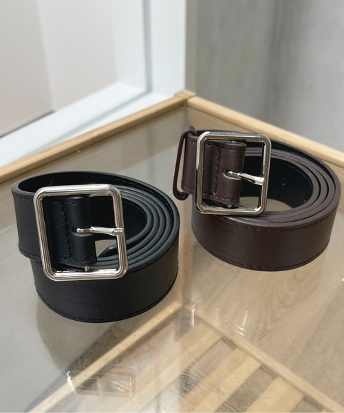 apres jour（アプレジュール）の「【apres jour×ARIAZ】シンプルベルト（ベルト・レディース・モカ/ブラック・FREE）」の5枚目の写真