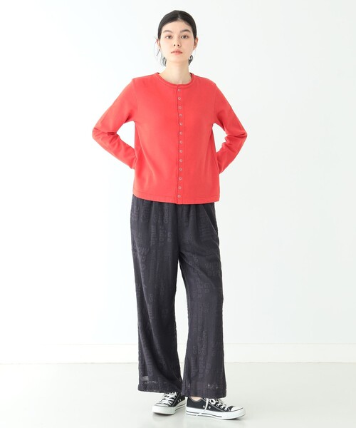 BEAMS BOY(ビームスボーイ)の「BEAMS BOY / リング ドット カーディガン 23SS(カーディガン/ボレロ・レディース・グリーン/サックスブルー/レッド/ブラック・2/1)」の7枚目の写真
